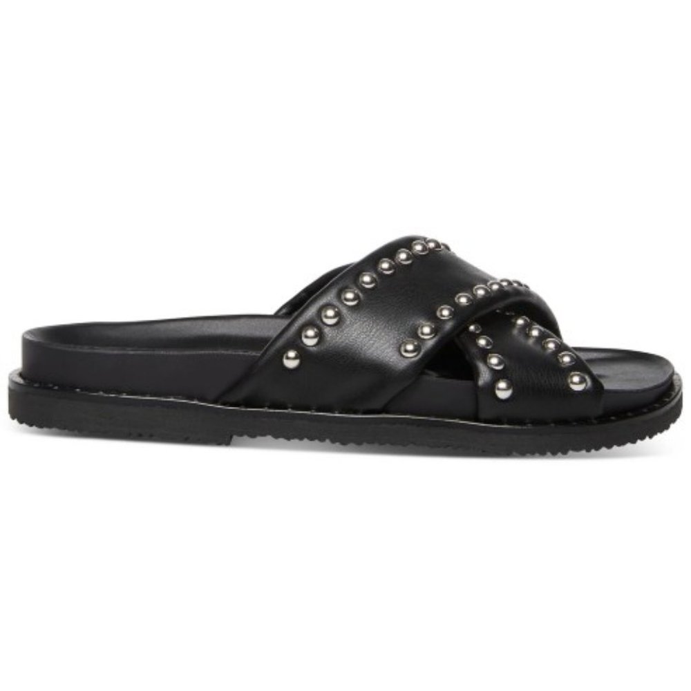 Steve Madden Women's Zahara Studded Footbed Sandals - Picture 2 of 5